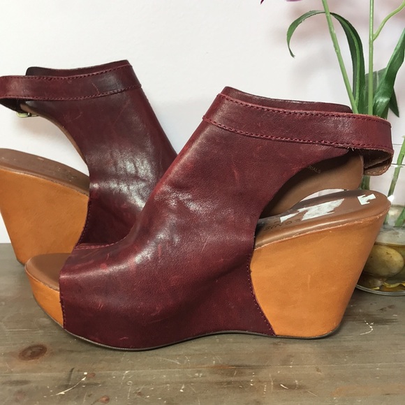 💙Kork-Ease Berit Leather Wedge Sling Back Sandals - Picture 9 of 12